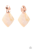 Paparazzi Alluringly Lustrous Copper Post Earrings - New - £3.52 GBP