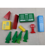 thomas the train wooden railway Wooden Block Building &amp; Trees Replacement - $9.89