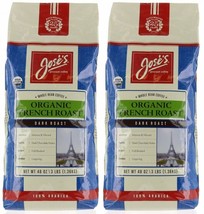 2X Jose&#39;s Gourmet Organic French Roast Whole Bean Coffee 48 oz, 100% Ara... - $56.82