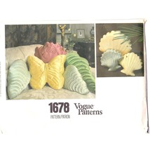 Vintage Craft Sewing PATTERN Vogue 1678, Shaped Stuffed Pillows 1977 wit... - $50.31
