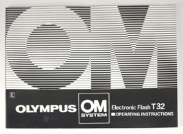 Olympus OM System Electronic Flash T32 Operating Instructions Guide Booklet - £4.46 GBP