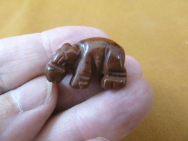 (Y-HIP-506) 1&quot; Red Obsidian HIPPO Hippopotamus stone Gemstone carving hi... - £6.84 GBP