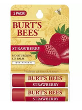 Burt&#39;s Bees - Moisturizing Lip Balm Pack Strawberry - 2 Tubes - £7.19 GBP