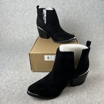 Journee Collection Westerncore Ankle Boots Womens 6 Faux Suede Block Heel - $44.88