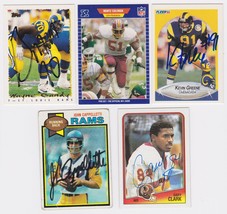 Los Angeles Rams Signed Autographed Lot of (5) Football Cards - Greene, ... - $14.99