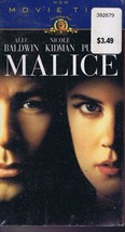 Malice VINTAGE SEALED VHS Alec Baldwin Nicole Kidman - $29.69
