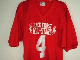 Jack Frost Football Jersey All-Stars Red No 4 Sz L Bakersfield Ca costume - £10.07 GBP