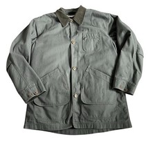 Vintage LL Bean Chore Coat Sz L Tall Green Canvas Lined Primaloft Barn J... - $109.46 CAD