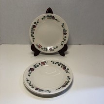 Corelle Garden Home 4 Bread Plates 6.75&quot; Birdhouses Ivy Vines - $14.84