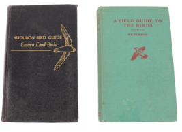 2 Bird Field Guides Audubon 1st Ed 1946 &amp; Peterson 1963 Both in Good Con... - $12.99