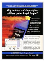 Royal Purple Synthetic Oil Synerlec Petroliana 2005 Full-Page Print Magazine Ad - £7.77 GBP