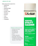 Aerosol UTILITY CLEANER FoaM SpraY Glass Window Clean Shine 22oz KELSAN ... - $516.52 MXN