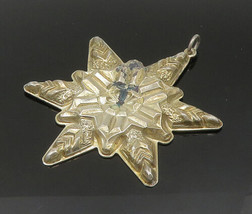 GORHAM 925 Silver - Vintage Antique Shiny Christmas Star Pendant - PT16370 - $118.52