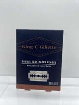 King C Gillette Double Edge Safety Razor Blades,10 ct/box COMBINE SHIPPING - £4.92 GBP