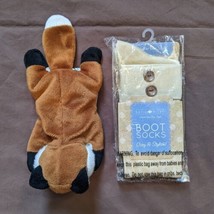 Sofia Vitali Single Pair Beige / Tan Cuffed Boot Socks - NEW - $4.80