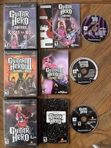 Guitar Hero Lot of 3 Games: Guitar Hero 1 &amp; 3 Encore 80s  Sony PlayStation 2 PS2 - £26.57 GBP