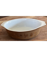 PYREX Americana 045 2 1/2 qt Casserole No Lid Gold Brown Made in USA Vin... - €14,50 EUR