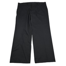 John Henry Pants Mens 40 Black Dress Pants Mid Rise Button Pocket Flat F... - $29.68