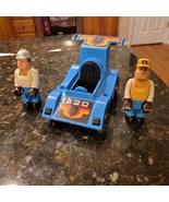 FISHER PRICE BLUE RACE CAR #320 Vintage 5&quot; Husky Helper Vehicle 1978 - $566.90 MXN