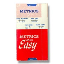 Metrics Made Easy Slide Rule Converter Ferno Washington Vintage Nelson T... - £13.51 GBP