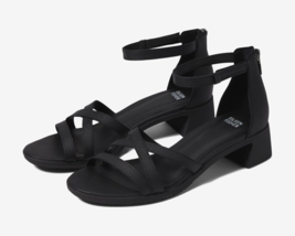 Eileen Fisher Sz 9 Noni Sandals Strappy Black Leather Adjustable Ankle $165! - £42.82 GBP