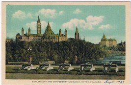 Ontario Postcard Ottawa Parliament and Confederation Block - £2.31 GBP