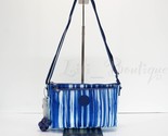 NWT Kipling AC7862 Mikaela Crossbody Shoulder Bag Nylon Regal Stripes Bl... - $38.95
