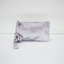 Kipling Creativity XL Extra Large Pouch AC8276 Polyamide Frosted Lilac Metallic - $39.95