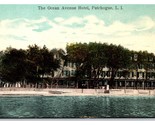 Ocean Avenue Hotel Patchogue Lungo Isola New York Ny Unp DB Cartolina V14 - £8.15 GBP