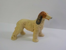 Vintage Porcelain Afghan Hound Dog Figurine with a Tag Marked UCCTI - £31.94 GBP