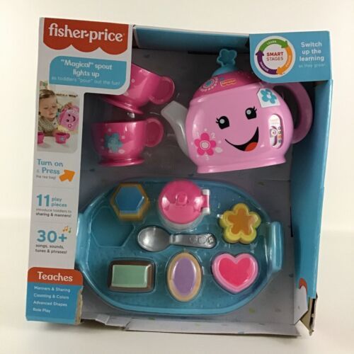 Fisher Price Laugh Learn Sweet Manners Tea Party Set Magical Spout Light Up New - £38.72 GBP