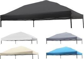 Ninat 1 Pc\. Instant Canopy Top Cover Black Canopy Top Cloth Only For 10... - $59.92