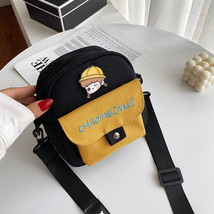 Fashion Messenger Bag Mini Canvas Shoulder Bags Casual Street Zipper Crossbodys  - £18.86 GBP