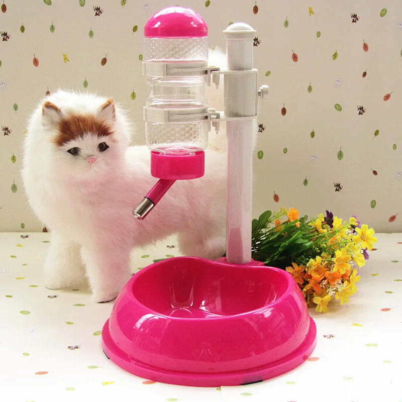 House Home Pet Cat Dog Water Drinker Dispenser Food Stand Hamster Feeder Dish Al - £36.95 GBP