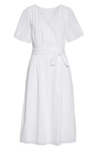 NWT Joie Azariah Midi in Clean White Embroidered Eyelet Faux Wrap Dress 2 $348 - £49.56 GBP