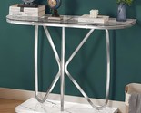 Console Table, Modern Console Table With Tempered Glass Top And Chrome F... - $259.99