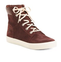 TIMBERLAND Skyla Bay Suede Boots Lace Up Sneaker Dark Burgundy Womens Size 6 NEW - £43.16 GBP