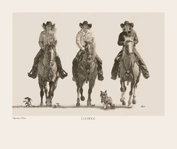 AMERICAN COWGIRLS- Sig Series Giclee Print - &quot; ELK RIDGE - THE SEPIA VER... - $195.00