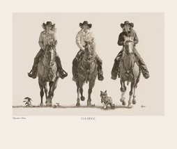 AMERICAN COWGIRLS- Sig Series Giclee Print - &quot; ELK RIDGE - THE SEPIA VER... - $195.00