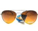 Unbranded Aviator Sunglasses Silver Metal Blue Blocking Tear Drop Unisex... - $8.74