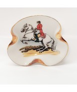 Capriole Horse Riding Wien Porcelain Ashtray Equestrian Hand Painted 4.5... - $11.85