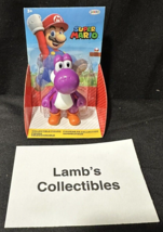 Purple Yoshi 2.5" action figure Jakks Pacific Super Mario Nintendo 2022 collect - £27.12 GBP