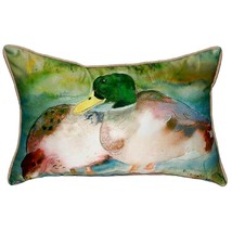 Betsy Drake Mallard Ducks Extra Large 20 X 24 Indoor Outdoor Pillow - £54.75 GBP