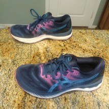 Asics Gel Nimbus 23 Women&#39;s Athletic Running Shoes Size 9.5 Blue Purple ... - $48.51