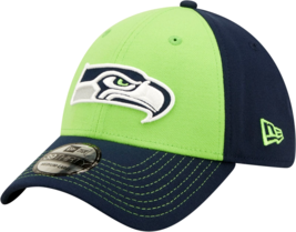 Seattle Seahawks Nfl New Era 39THIRTY Hat Team Classic Flex Fit L/XL Nwt $34 - £17.45 GBP