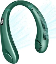 Portable Neck Fan Air Conditioner,Neck Cooler Fan Portable Rechargeable, (Green) - £17.01 GBP