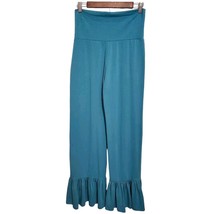 Matilda Jane Womens Enchanted Garden Small Turquoise Cropped Big Ruffle Pants - $30.20