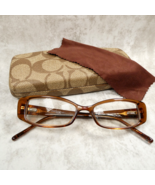 Coach Womens Transparent Brown Eyeglass FRAMES w/Case - Eileen Toffee 48... - $37.09