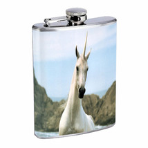 Unicorns D3 Flask 8oz Stainless Steel Hip Drinking Whiskey Mythical Creature - £11.83 GBP