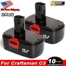 2 Pack For Craftsman C3 Diehard 19.2Volt Battery 130279005 11376 130279003 - £47.82 GBP